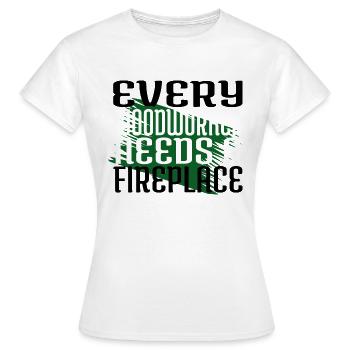 drôle de marteau-piqueur syndical charpentier arboriculteur - T-shirt Femme - blanc - Devant - AI Model Female 172 dark (172cm)