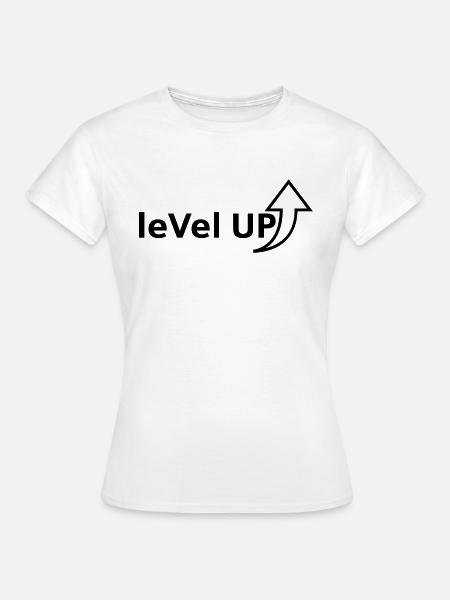 levelup - Frauen T-Shirt - Weiß