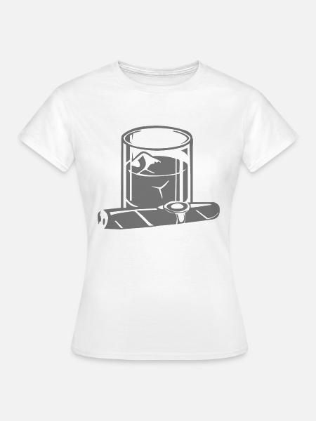 Zigarre - Frauen T-Shirt - Weiß