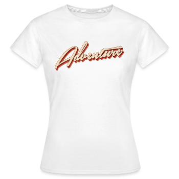 Aventure - T-shirt Femme - blanc - Devant - AI Model Female 172 dark (172cm)
