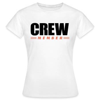 Membre d’équipage - T-shirt Femme - blanc - Devant - AI Model Female 172 dark (172cm)