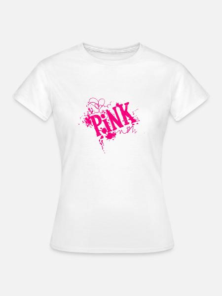 PINK - Frauen T-Shirt - Weiß
