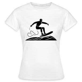 Wake board - T-shirt Femme - blanc - Devant - AI Model Female 172 dark (172cm)