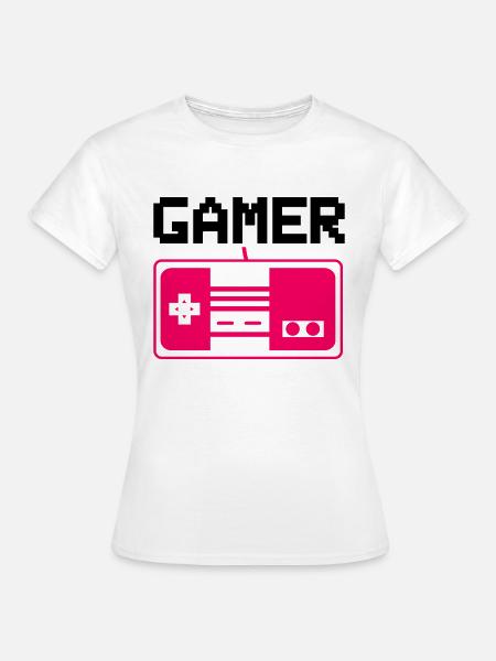 gamer - Frauen T-Shirt - Weiß