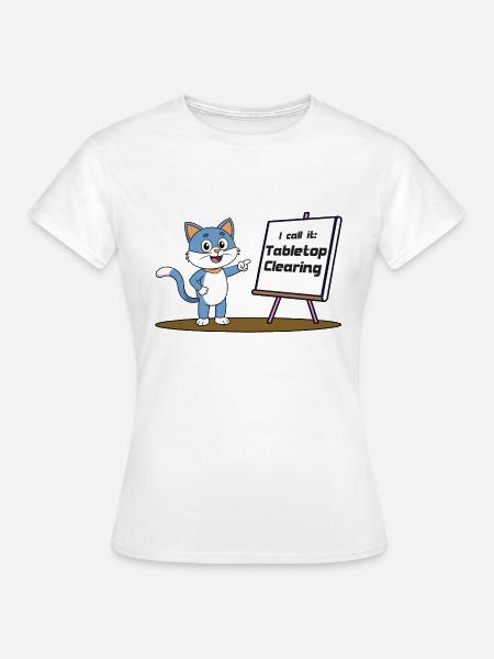 Tabletop Clearing - Frauen T-Shirt - Weiß