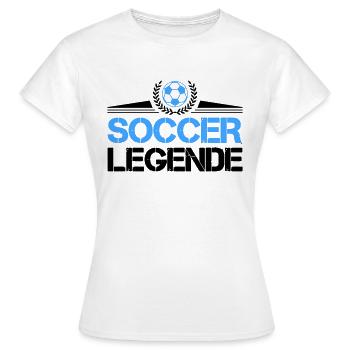 Football Légende du football - T-shirt Femme - blanc - Devant - AI Model Female 172 dark (172cm)