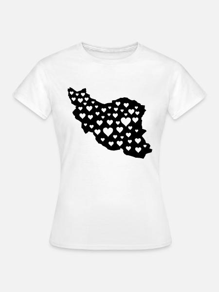 iran liebe 01 - Frauen T-Shirt - Weiß
