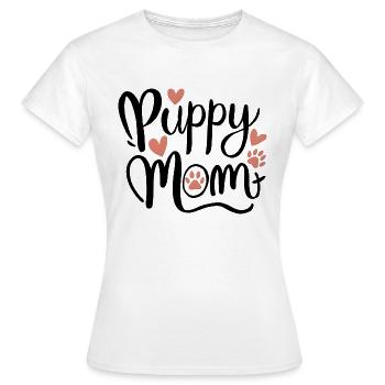 chiot chien - T-shirt Femme - blanc - Devant - AI Model Female 172 dark (172cm)