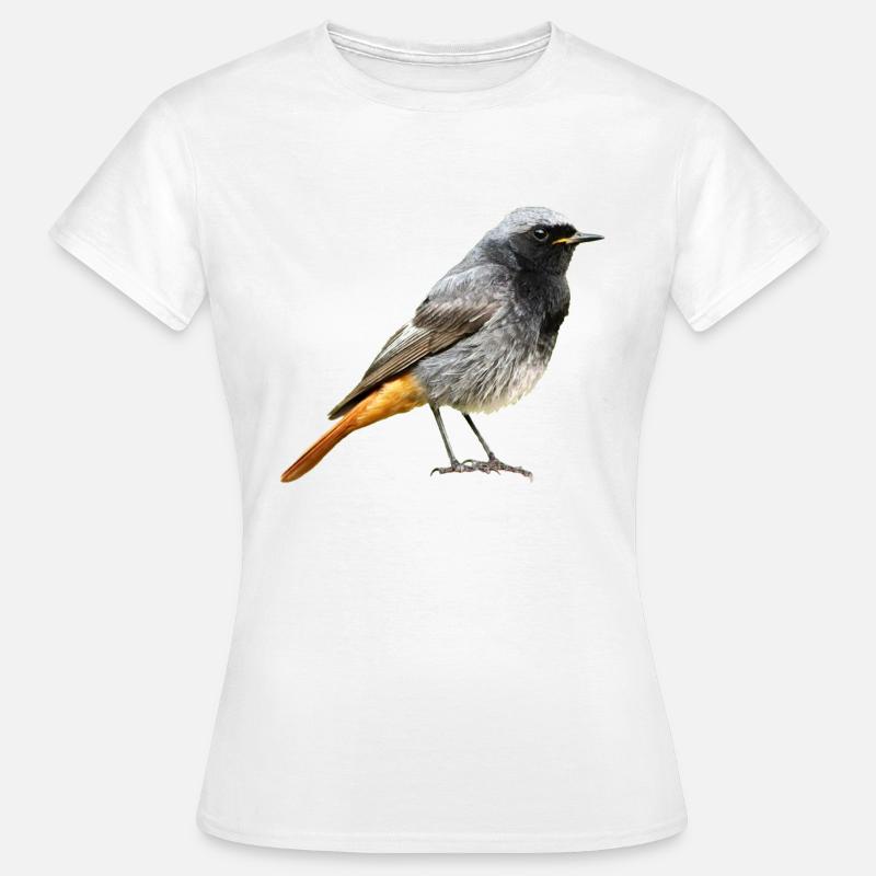 Rotschwanz Robin - Frauen T-Shirt - Weiß