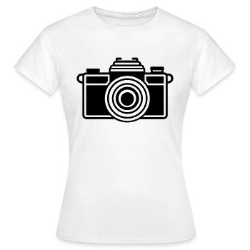 Appareil photo - T-shirt Femme - blanc - Devant - AI Model Female 172 dark (172cm)