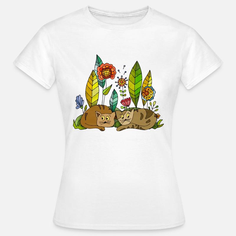 Chats - T-shirt Femme - blanc