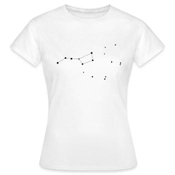 Ursa Major - The Big Dipper - The Plough - Women's T-Shirt - white - Front - AI Model Female 172 dark (172cm)