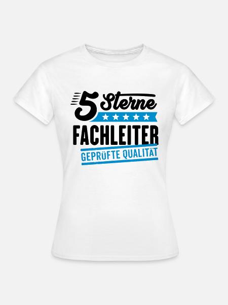 5Sterne Fachleiter - Frauen T-Shirt - Weiß