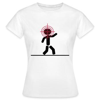 headshot target - Frauen T-Shirt - Weiß - Vorne - AI Model Female 172 dark (172cm)