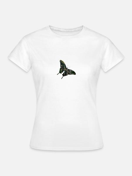 Schmetterling Wald - Frauen T-Shirt - Weiß