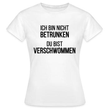 Du bist verschwommen - Frauen T-Shirt - Weiß - Vorne - AI Model Female 172 dark (172cm)