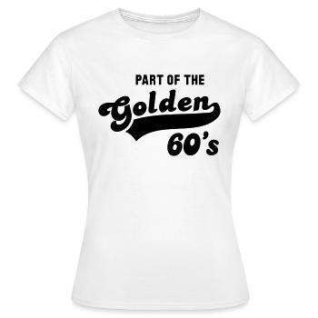 PARTIE DE LA anniversaire Design 60 d'or - T-shirt Femme - blanc - Devant - AI Model Female 172 dark (172cm)