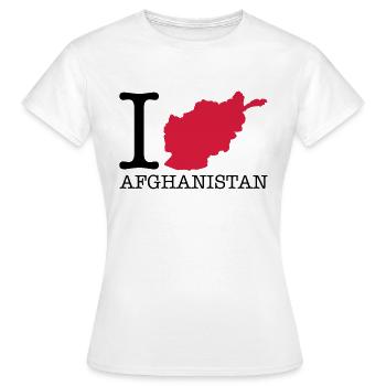 i_love_afghanistan_design_r2 - T-shirt Femme - blanc - Devant - AI Model Female 172 dark (172cm)