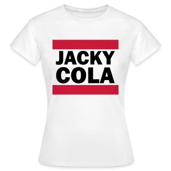 Jacky Cola - Frauen T-Shirt - Weiß - Vorne - AI Model Female 172 dark (172cm)