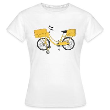 Postman post letter postman bicycle gift - Women's T-Shirt - white - Front - AI Model Female 172 dark (172cm)