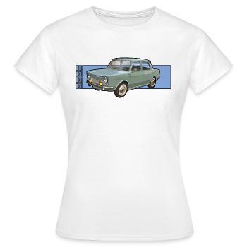 Voiture classique - T-shirt Femme - blanc - Devant - AI Model Female 172 dark (172cm)