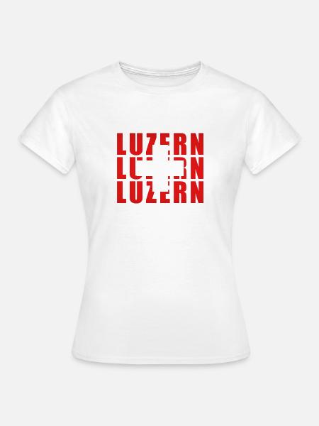 LUZERN - Frauen T-Shirt - Weiß