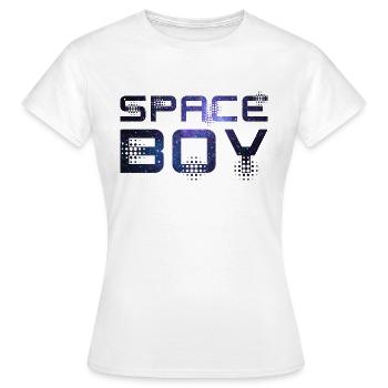 Space Boy - T-shirt Femme - blanc - Devant - AI Model Female 172 dark (172cm)