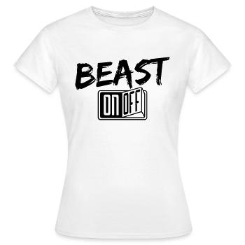 bodybuilder beast mode monster stark kaempfer fitn - Frauen T-Shirt - Weiß - Vorne - AI Model Female 172 dark (172cm)