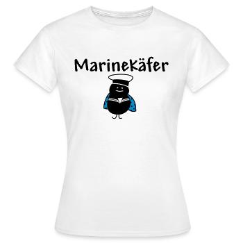 Marienkäfer in der Marine - Frauen T-Shirt - Weiß - Vorne - AI Model Female 172 dark (172cm)
