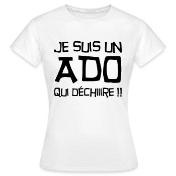 Teenager / Jugendliche / Jugendlicher / Kind - Frauen T-Shirt - Weiß - Vorne - AI Model Female 172 dark (172cm)