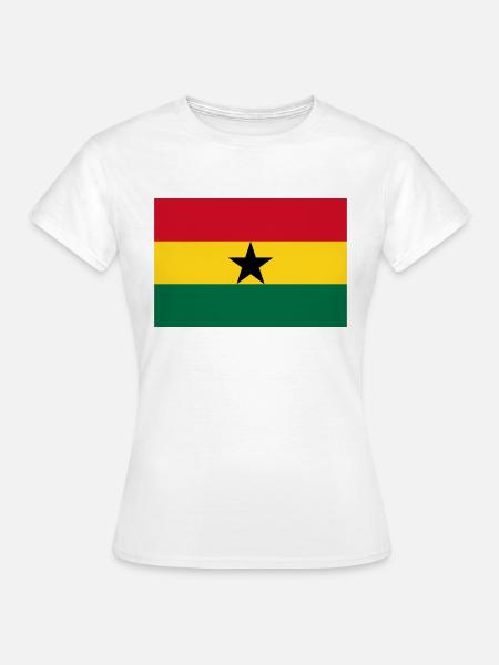 Ghana-Flagge - Frauen T-Shirt - Weiß