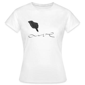 Drawing Love - Women's T-Shirt - white - Front - AI Model Female 172 dark (172cm)