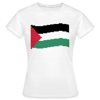 la Palestine libre - T-shirt Femme - blanc - Devant - AI Model Female 172 dark (172cm)