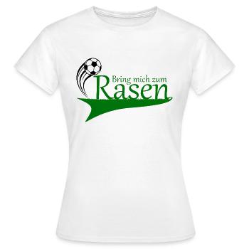 Bring mich zum Rasen - Frauen T-Shirt - Weiß - Vorne - AI Model Female 172 dark (172cm)