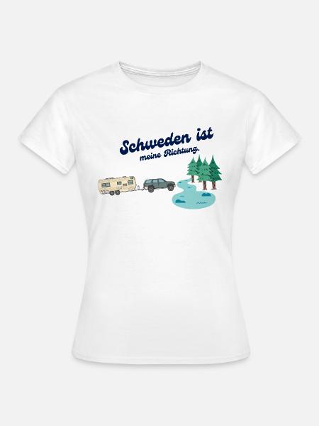 Richtung Schweden - Frauen T-Shirt - Weiß