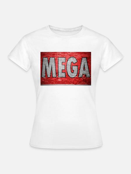 Mega Ziegelsteinmauer Graffiti - Frauen T-Shirt - Weiß