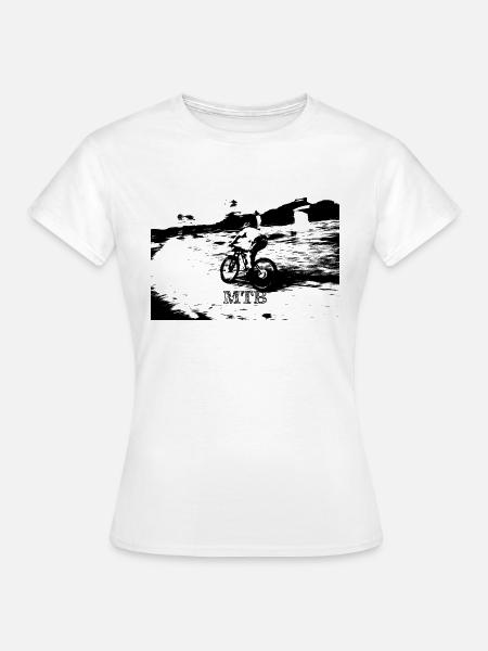 mtb mtb bmx - Frauen T-Shirt - Weiß