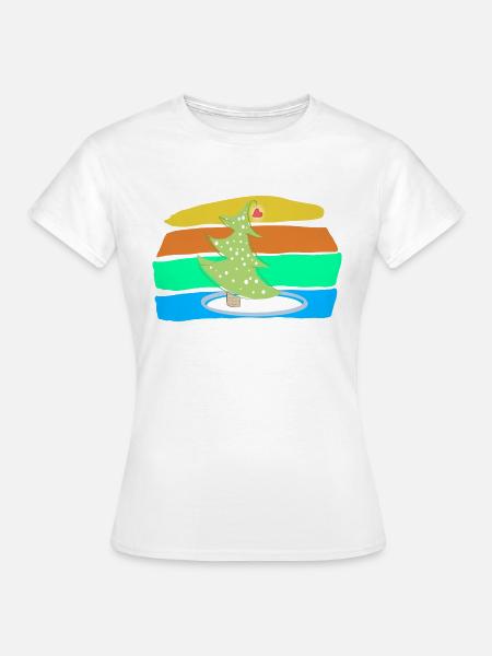 Weihnachtsbaum - Frauen T-Shirt - Weiß