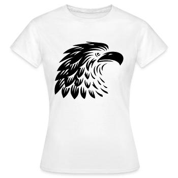 Tête d’aigle - T-shirt Femme - blanc - Devant - AI Model Female 172 dark (172cm)