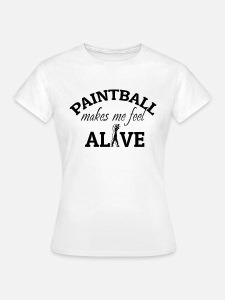 Paintball Airsoft - Frauen T-Shirt - Weiß