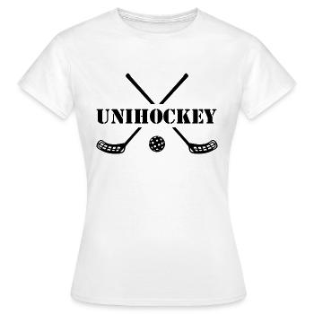 Floorball Floorball Ball Sports - T-shirt Femme - blanc - Devant - AI Model Female 172 dark (172cm)