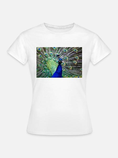 Pfau - Frauen T-Shirt - Weiß