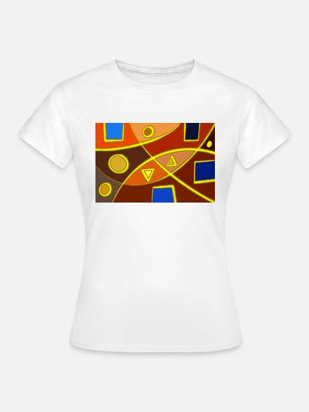 Formen Abstrakt - Frauen T-Shirt - Weiß
