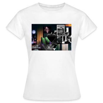 Dark ArtPrint - Frauen T-Shirt - Weiß - Vorne - AI Model Female 172 dark (172cm)