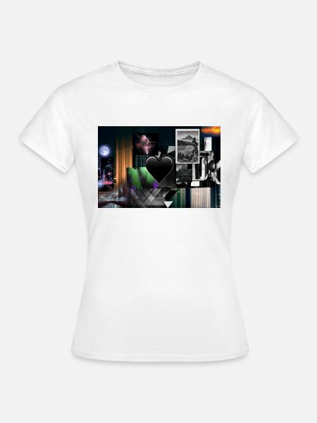 Dark ArtPrint - Frauen T-Shirt - Weiß