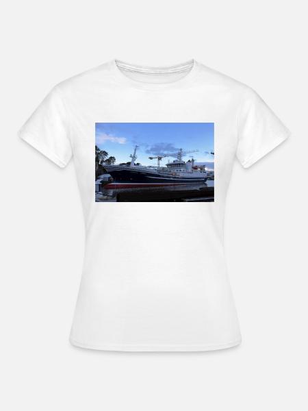 H-58-AV Steinevik - Frauen T-Shirt - Weiß