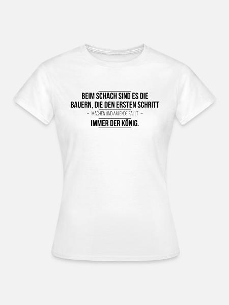 witzige Sprüche Bauern Landwirte - Frauen T-Shirt - Weiß