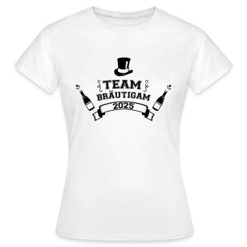 team bräutigam 2025 - Frauen T-Shirt - Weiß - Vorne - AI Model Female 172 dark (172cm)