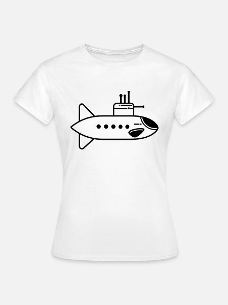 U-Boot-Boot - Frauen T-Shirt - Weiß
