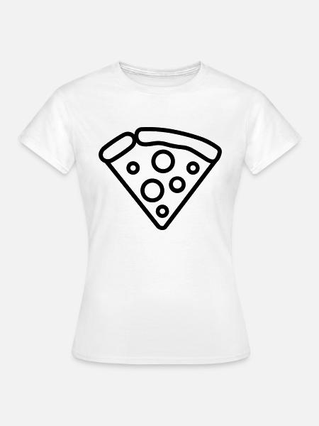 Pizzastück - Frauen T-Shirt - Weiß
